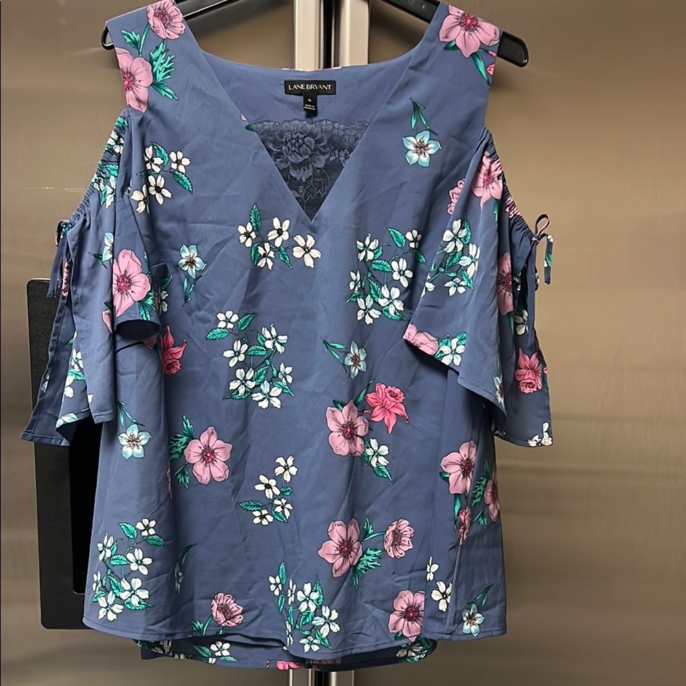 Navy Floral Women's Top